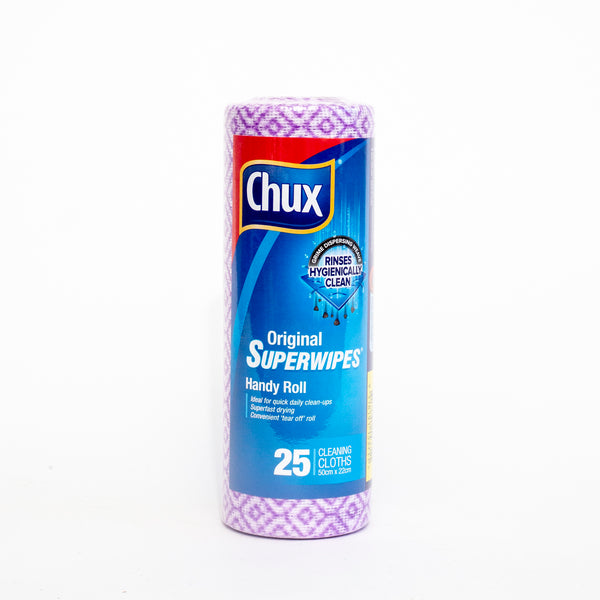 Chux Original Superwipes Assorted Colours Handy Roll 25