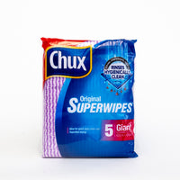 Chux Original Superwipes Giant Assorted Colours 5 Pack