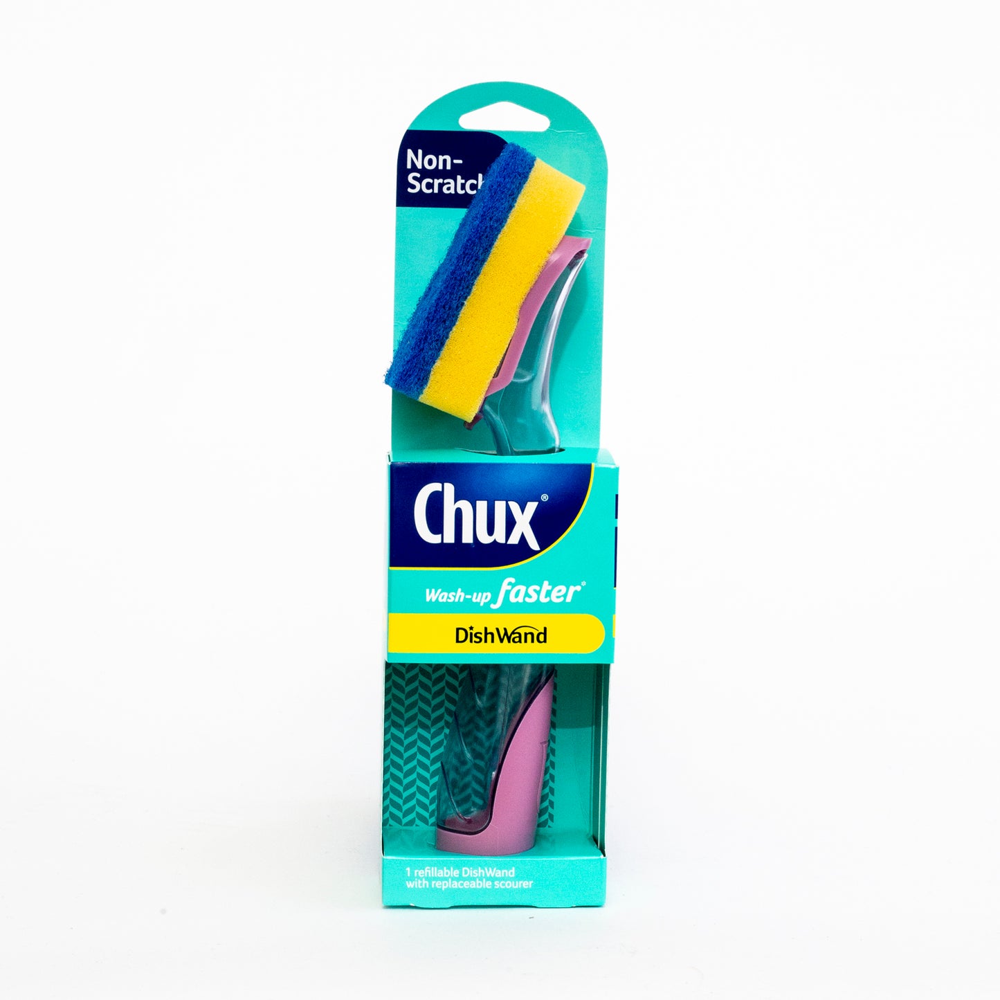 Chux Dishwand Handle Assorted Colours 1 Pack