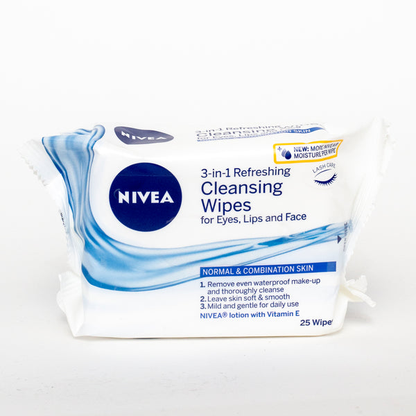 Nivea Normal & Combination 3-in-1 Cleansing Skin Wipes 25