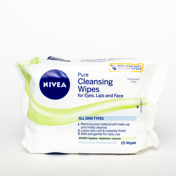 Nivea All Skin Types Pure Cleansing Wipes 25