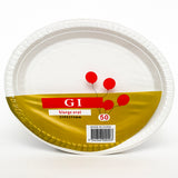 G I Plastic X-Large Oval 318mm x 252mm 50 Pieces