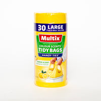 Multix Colour Scents Tidy Bags Lemon 30 Large 71cm x 53cm 34L