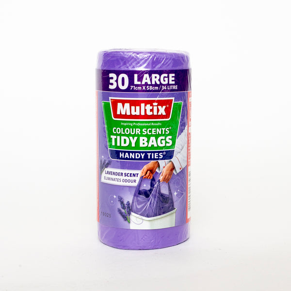 Multix Colour Scents Tidy Bags Lavender 30 Large 71cm x 53cm 34L