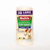 Multix Colour Scents Tidy Bags Vanilla 30 Large 71cm x 53cm 34L
