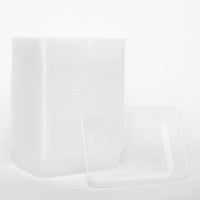 Rectangular Plastic Takeaway Container 500ml 50 Base+50 Lid
