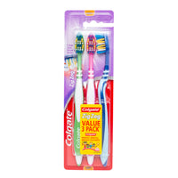 Colgate Toothbrush Zig Zag Soft 3Pk Assorted Colours