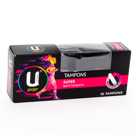 U By Kotex Sport Super 16 Tampons