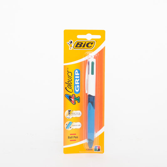 Bic 4 Colours Grip Medium Ball Point Pen