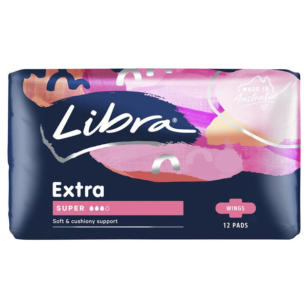 Libra Extra 12 Super Pads  With Wings