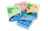 Edco Jumbo Thick Sponges Assorted Colours 3 pack