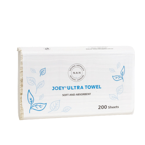 Joey Ultra Towel 200 Sheets Folded 240mm x 240mm