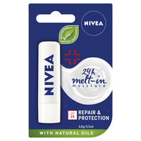 Nivea Repair & Protection Caring Lip Balm With Naturals Oils 4.8g