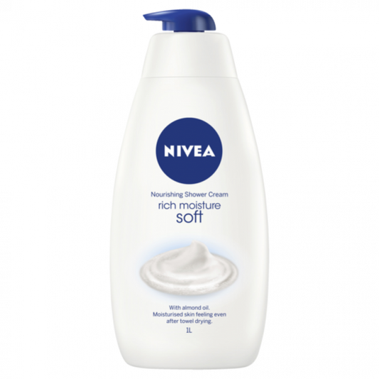 Nivea Nourishing Shower Cream Rich Moisture Soft 1L