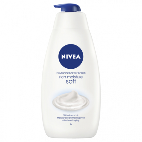 Nivea Nourishing Shower Cream Rich Moisture Soft 1L