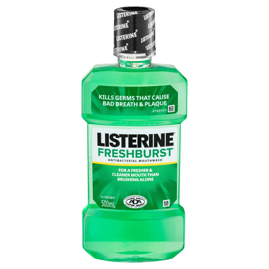 Listerine Fresh Burst Antibacterial Mouthwash 500ml