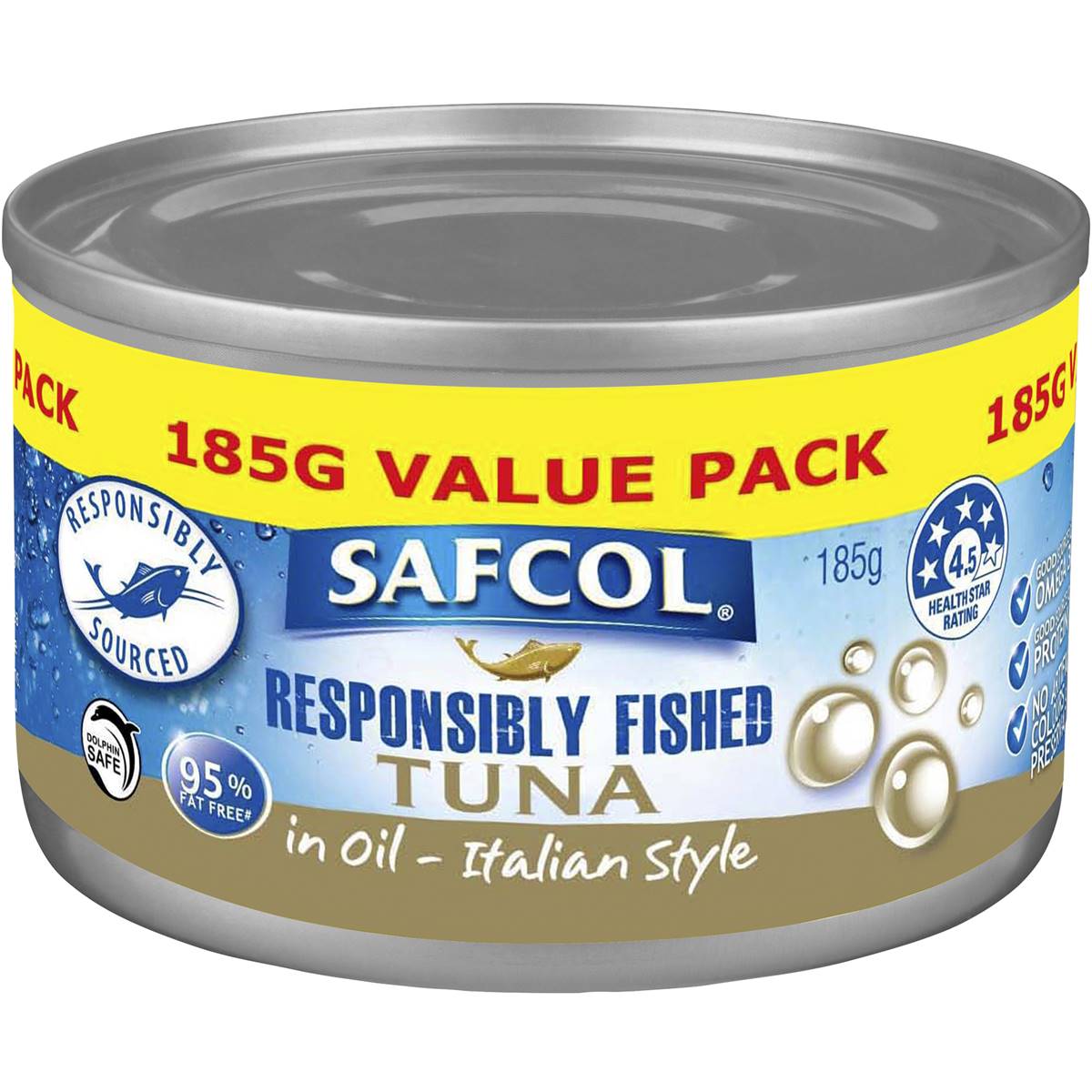 Safcol R F Tuna In Oil Italian Style 185g