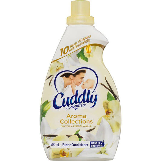 Cuddly Aroma White Lily & French Vanilla Fabric Conditioner 900ml