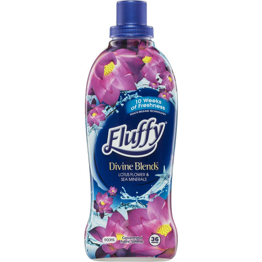 Fluffy Divine Blends Lotus Flower & Sea Minerals Fabric Softener 900ml