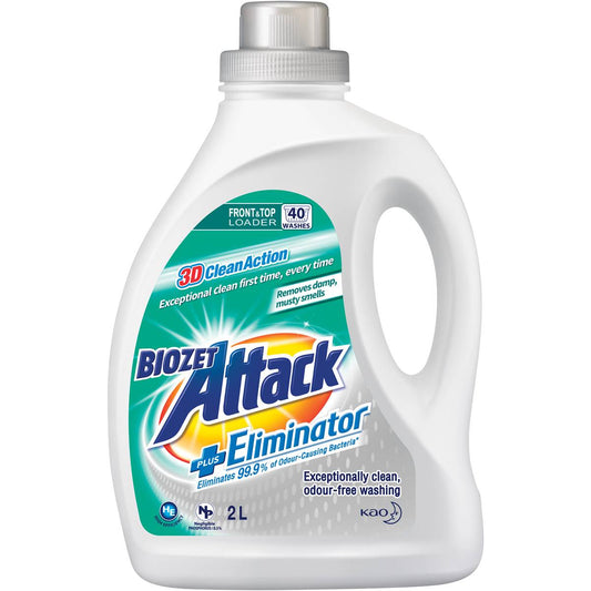 Biozet Attack Plus Eliminator Laundry Liquid 2L