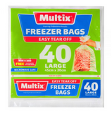 Multix Freezer Bags Easy Tear Off 40 Large 45cm x 30cm