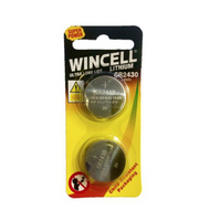 Wincell Batteries Lithium CR2430 3 Volts 2Pack