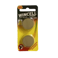 Wincell Batteries Lithium CR2450 3 Volts 2Pack