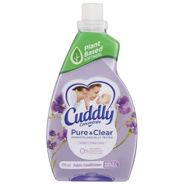 Cuddly Pure & Clear Violet + Ylang Ylang Fabric Conditioner 900ml