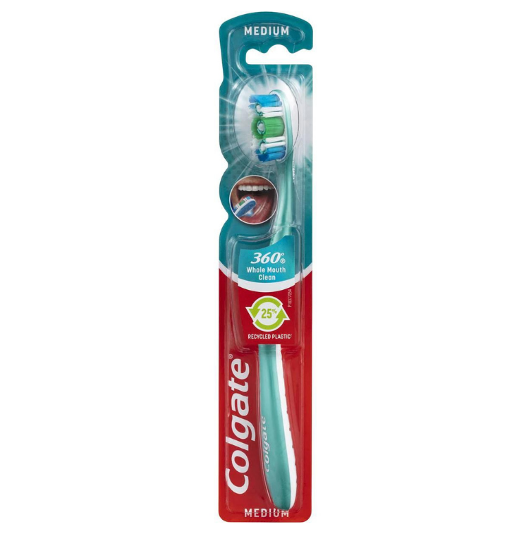 Colgate Toothbrush 360 Medium Assorted Colours