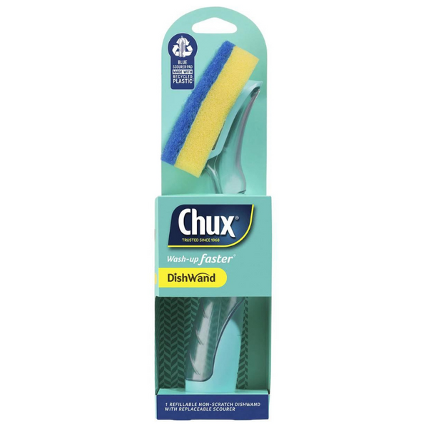 Chux Dishwand Handle Assorted Colours 1 Pack
