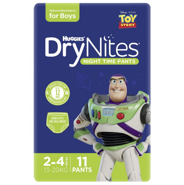Huggies Dry Nites Night Time Pants For Boys 2-4 Years 13-20Kg 11 Pants