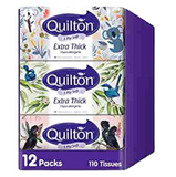 Quilton 3 Ply Soft Extra Thick Hypo-allergenic 110 White Facial Tissues