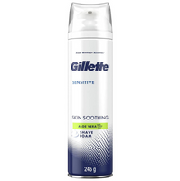 Gillette Sensitive Skin Soothing Aloe Vera Shave Foam 245g