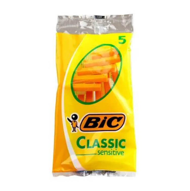 Bic Classic Razor Purchase Bic Classic Sensitive Disposable 5 Razors Online | JWN Shop