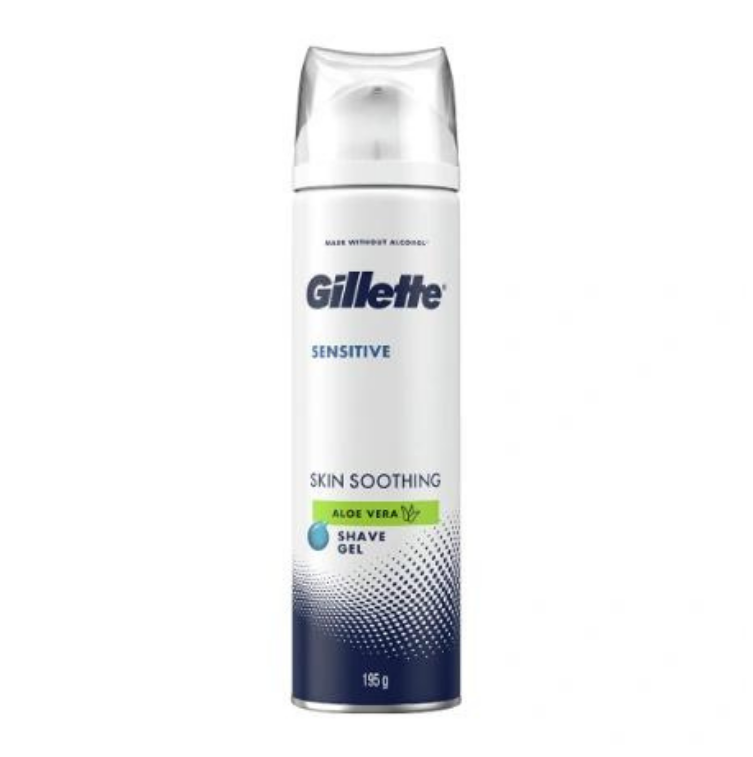 Gillette Sensitive Skin Soothing Aloe Vera Shave Gel 195g