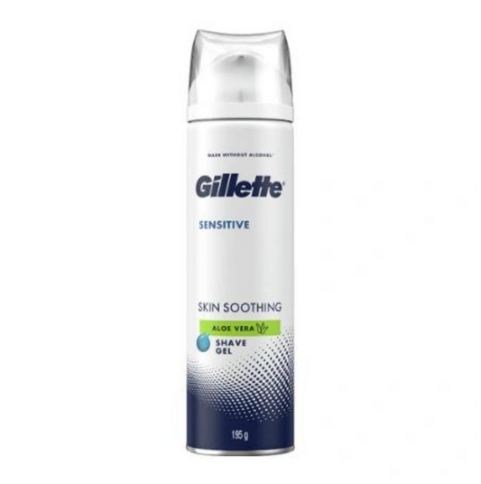 Gillette Sensitive Skin Soothing Aloe Vera Shave Gel 195g