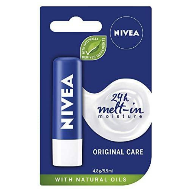 Nivea Original Care Caring Lip Balm With Natural Oils 4.8g