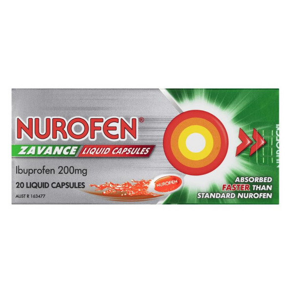 Nurofen Zavance Liquid Capsules 20 Pack