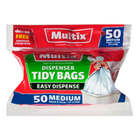 Multix Dispenser Tidy Bags 50 Medium 66cm x 51cm 27L