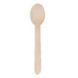 B/F 160mm Wooden Spoon 50 Pieces