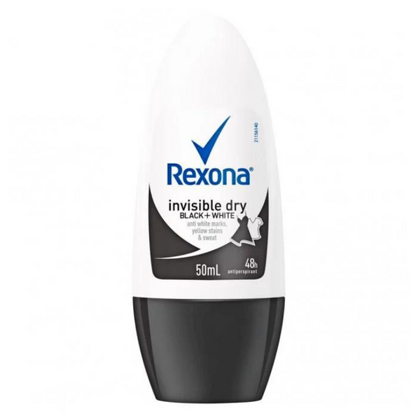 Rexona Women Roll On Invisible Dry Black + White 50ml