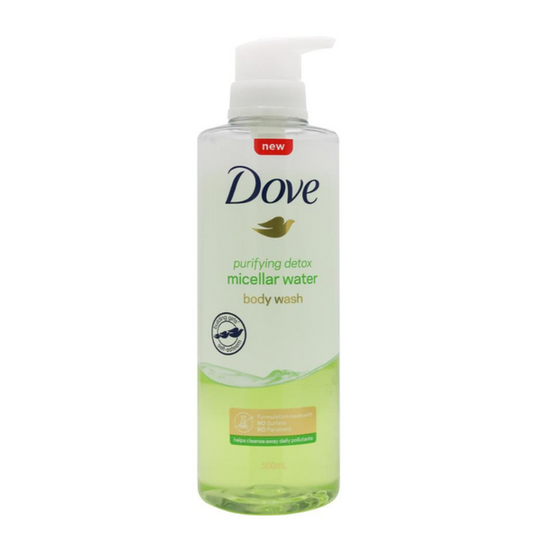 Dove Purifying Detox Micellar Water Body Wash 500ml