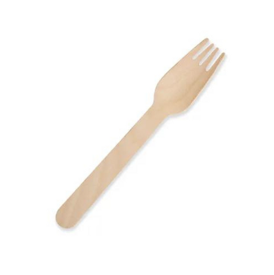 Future Friendly 16 cm Wooden Fork 100 Pieces