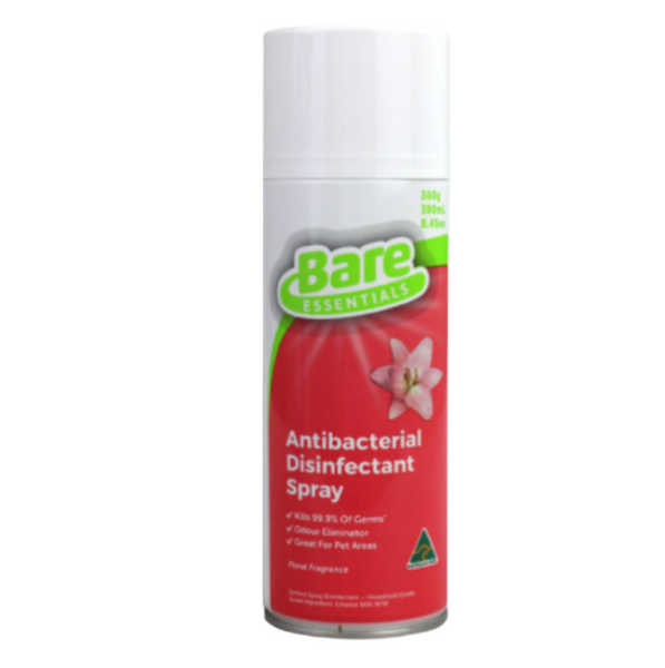 Bare Essentials Antibacterial Disinfectant Spray Floral Fragrance 300g