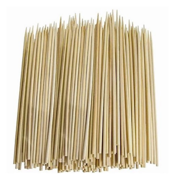 Bamboo Barbecue Skewers Extra Strength 4mm x 240mm 500 Pack
