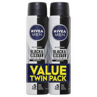 Nivea Men Anti-Perspirant Black & White Invisible Original 2 x 250ml