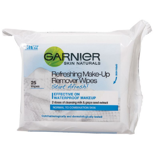 Garnier Skinactive Refreshing Make-Up Remover Wipes Pk 25