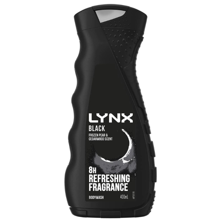 Lynx Black Frozen Pear & Cedarwood Scent Body Wash 400ml