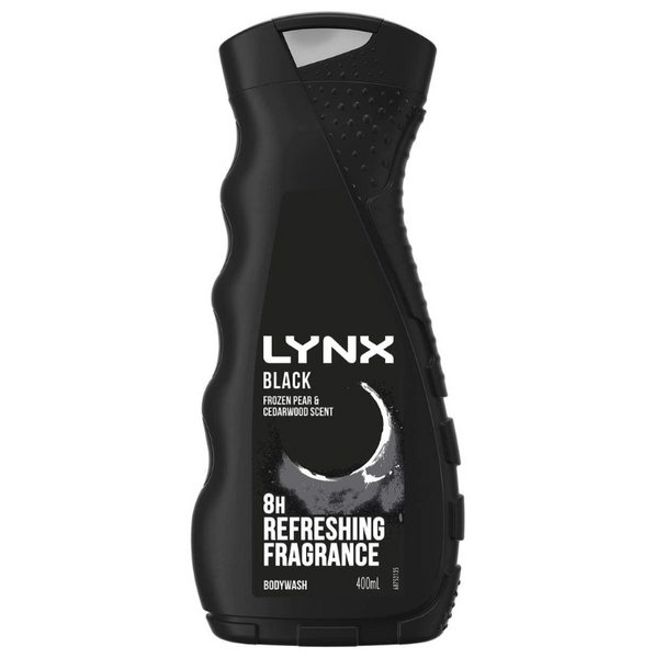 Lynx Black Frozen Pear & Cedarwood Scent Body Wash 400ml
