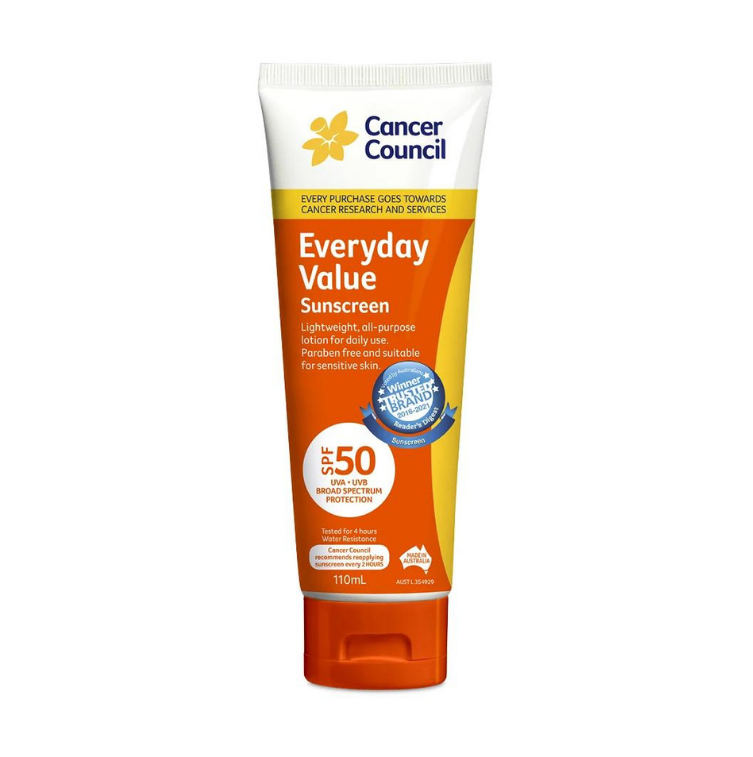 Cancer Council Everyday Value Sunscreen SPF 50+ 110ml